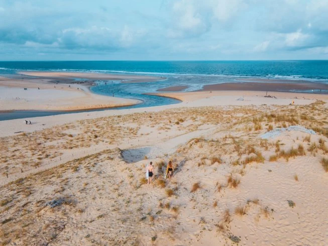 Het prachtige strand van Moliets